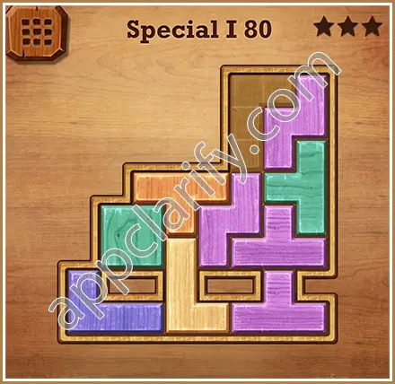 Wood Block Puzzle Special I Level 80 Solution