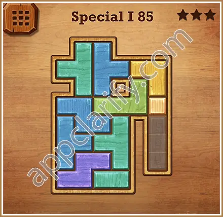 Wood Block Puzzle Special I Level 85 Solution