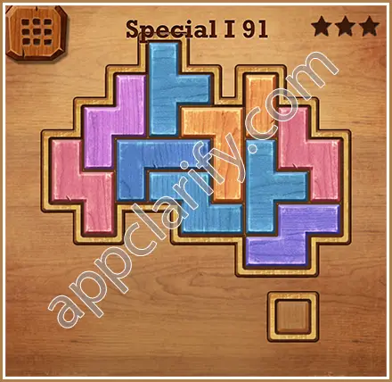 Wood Block Puzzle Special I Level 91 Solution
