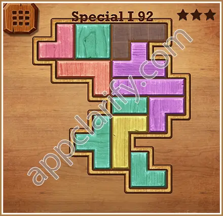 Wood Block Puzzle Special I Level 92 Solution