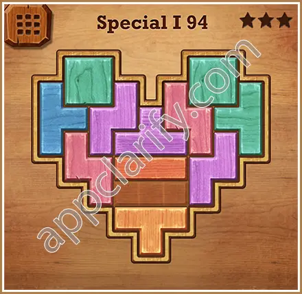 Wood Block Puzzle Special I Level 94 Solution