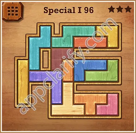 Wood Block Puzzle Special I Level 96 Solution
