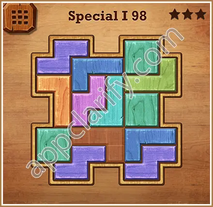 Wood Block Puzzle Special I Level 98 Solution