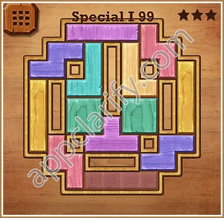 Wood Block Puzzle Special I Level 99 Solution