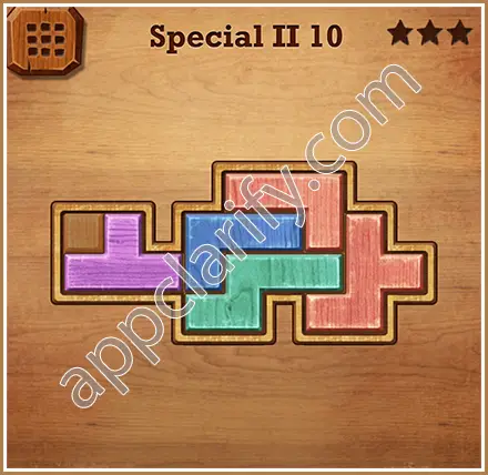 Wood Block Puzzle Special II Level 10 Solution