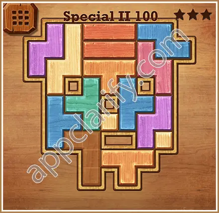 Wood Block Puzzle Special II Level 100 Solution