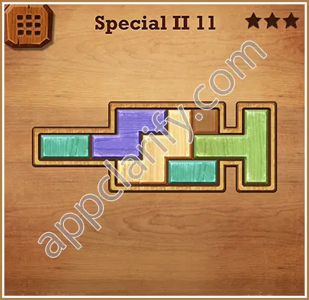 Wood Block Puzzle Special II Level 11 Solution