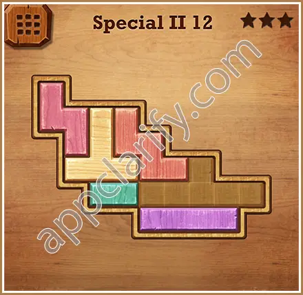 Wood Block Puzzle Special II Level 12 Solution