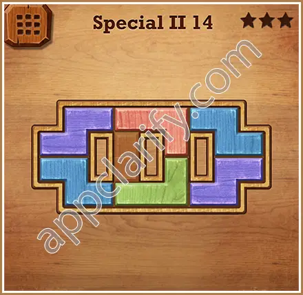Wood Block Puzzle Special II Level 14 Solution