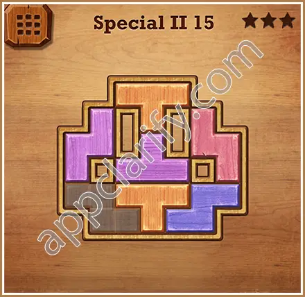 Wood Block Puzzle Special II Level 15 Solution