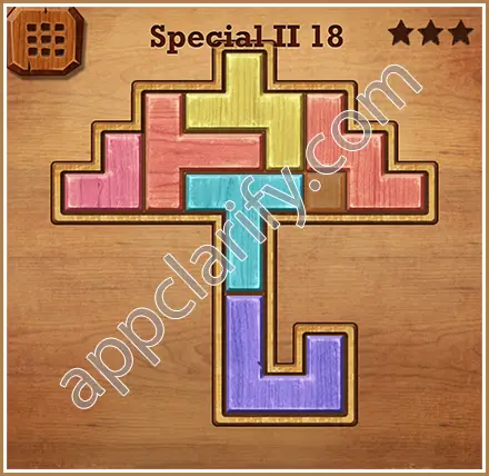 Wood Block Puzzle Special II Level 18 Solution