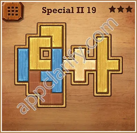 Wood Block Puzzle Special II Level 19 Solution