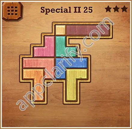 Wood Block Puzzle Special II Level 25 Solution