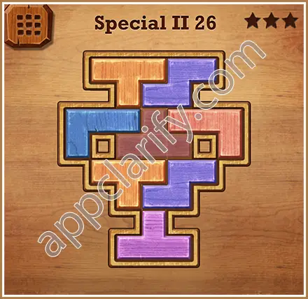 Wood Block Puzzle Special II Level 26 Solution