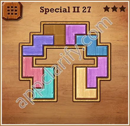 Wood Block Puzzle Special II Level 27 Solution