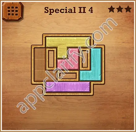 Wood Block Puzzle Special II Level 4 Solution