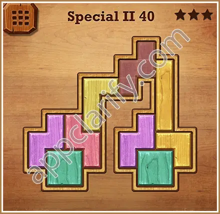 Wood Block Puzzle Special II Level 40 Solution