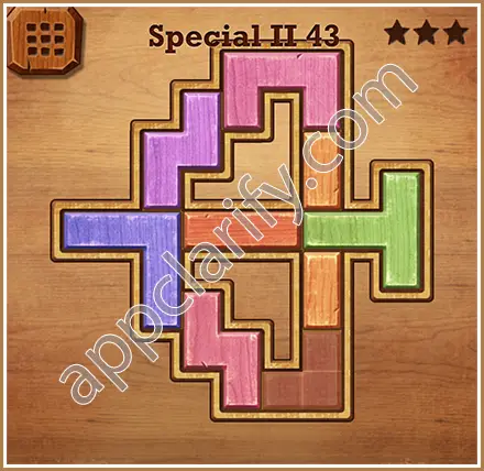 Wood Block Puzzle Special II Level 43 Solution
