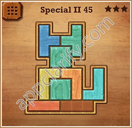 Wood Block Puzzle Special II Level 45 Solution