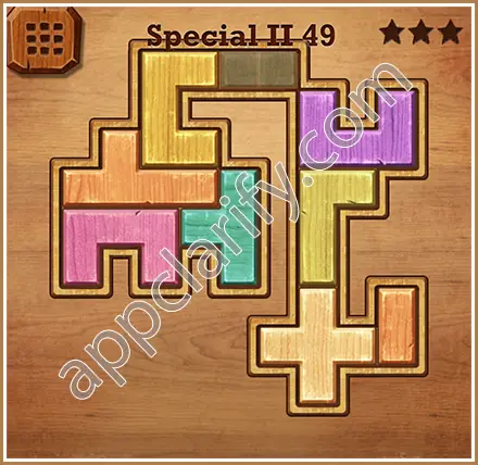 Wood Block Puzzle Special II Level 49 Solution