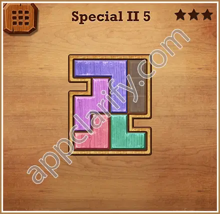 Wood Block Puzzle Special II Level 5 Solution