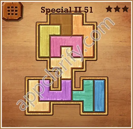Wood Block Puzzle Special II Level 51 Solution