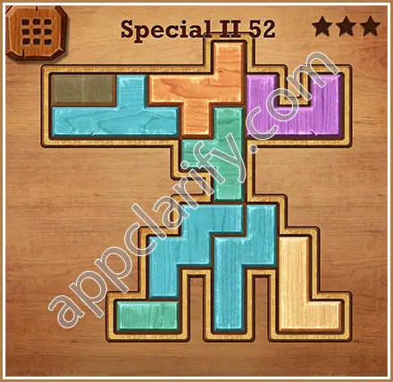 Wood Block Puzzle Special II Level 52 Solution