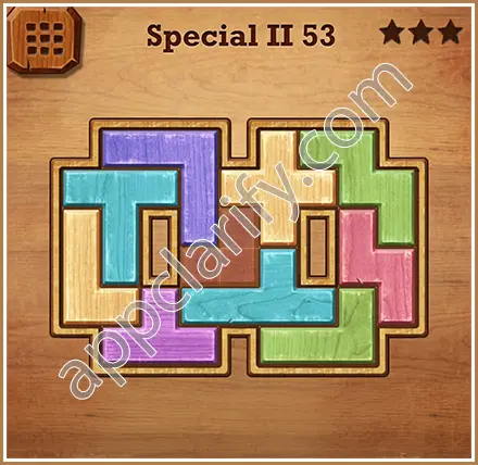 Wood Block Puzzle Special II Level 53 Solution