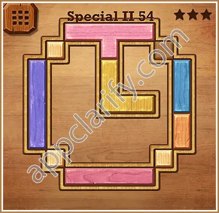 Wood Block Puzzle Special II Level 54 Solution