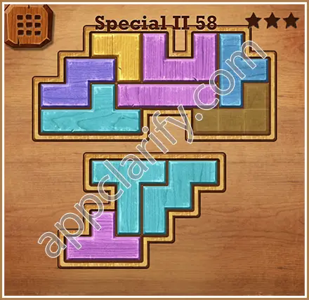 Wood Block Puzzle Special II Level 58 Solution