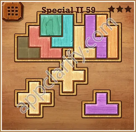 Wood Block Puzzle Special II Level 59 Solution