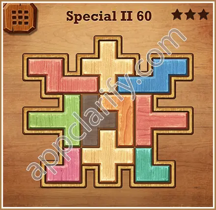 Wood Block Puzzle Special II Level 60 Solution