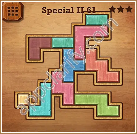 Wood Block Puzzle Special II Level 61 Solution