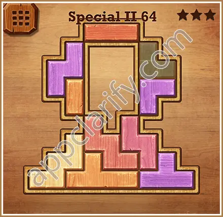 Wood Block Puzzle Special II Level 64 Solution
