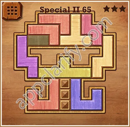 Wood Block Puzzle Special II Level 65 Solution