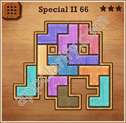 Wood Block Puzzle Special II Level 66 Solution