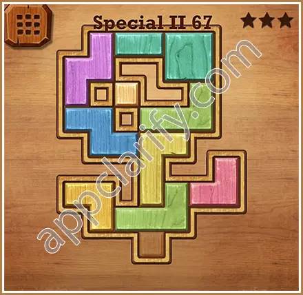 Wood Block Puzzle Special II Level 67 Solution