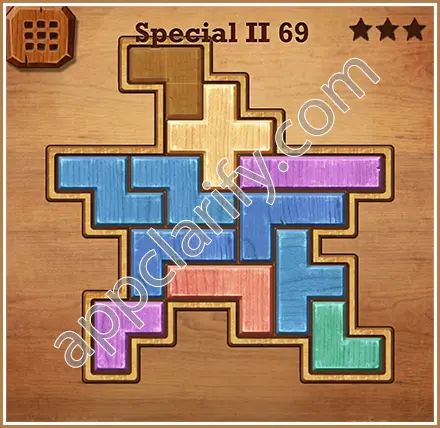 Wood Block Puzzle Special II Level 69 Solution