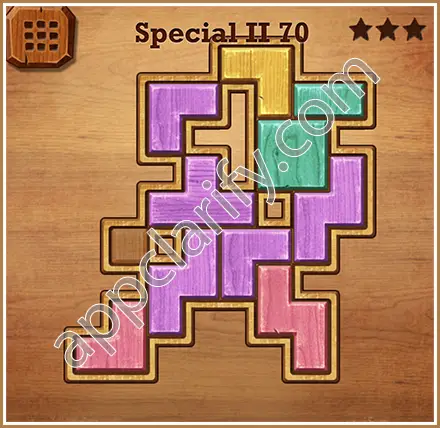 Wood Block Puzzle Special II Level 70 Solution