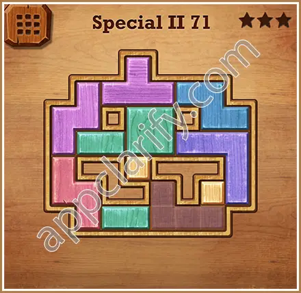 Wood Block Puzzle Special II Level 71 Solution