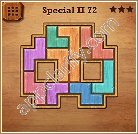 Wood Block Puzzle Special II Level 72 Solution