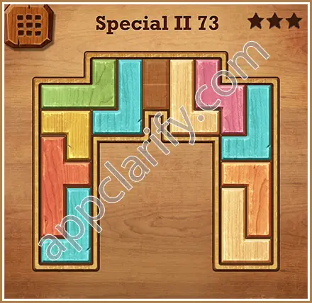 Wood Block Puzzle Special II Level 73 Solution