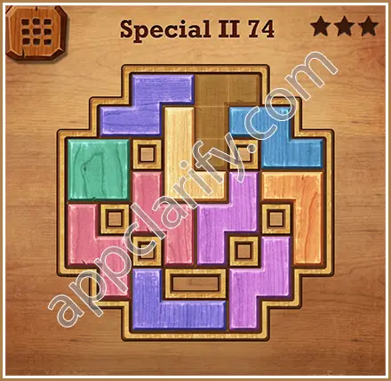 Wood Block Puzzle Special II Level 74 Solution