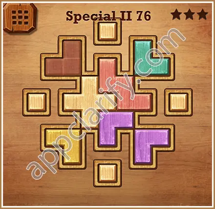 Wood Block Puzzle Special II Level 76 Solution