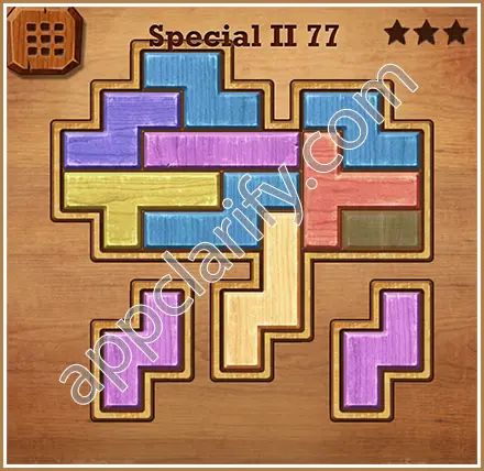 Wood Block Puzzle Special II Level 77 Solution