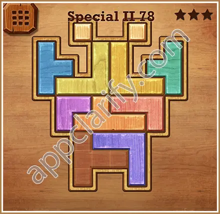 Wood Block Puzzle Special II Level 78 Solution