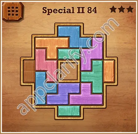 Wood Block Puzzle Special II Level 84 Solution