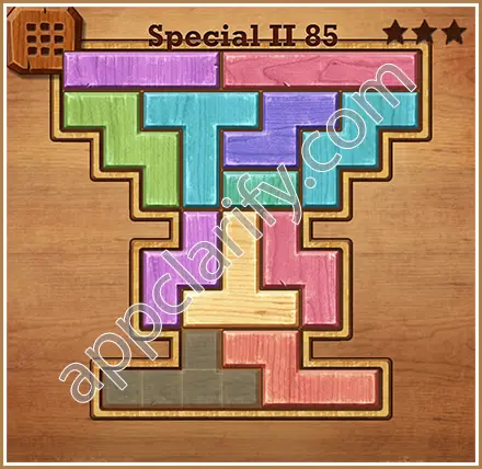 Wood Block Puzzle Special II Level 85 Solution