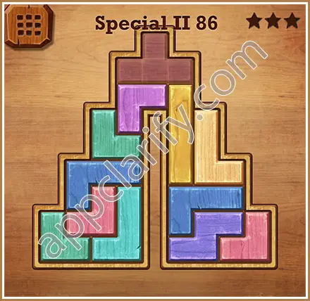 Wood Block Puzzle Special II Level 86 Solution