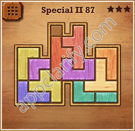 Wood Block Puzzle Special II Level 87 Solution